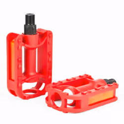 Kids Bike Pedals 1/2" Childrens Half Inch Bicycle - Red