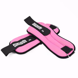 Pink Neoprene Ankle Weights Running Training Wrist - 2 x 0.5kg = 1kg