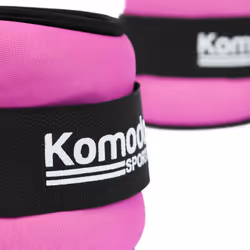 Pink Neoprene Ankle Weights Running Training Wrist - 2 x 1kg = 2kg