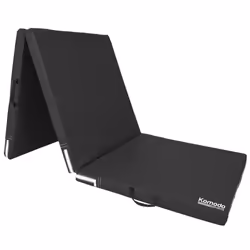 Tri Folding GYM MAT Yoga Exercise Floor - Black