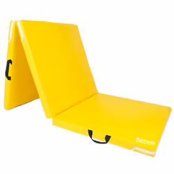 Tri Folding GYM MAT Yoga Exercise Floor - Yellow