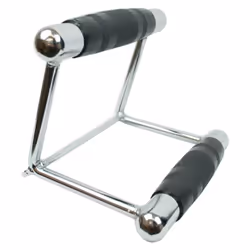 Double V Row Close Grip Rubber Handle Multi Gym Cable Attachment Bar