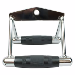 Double V Row Close Grip Rubber Handle Multi Gym Cable Attachment Bar