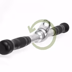 Revolving Straight Bar Cable Attachment Rubber Grip Rowing Machine