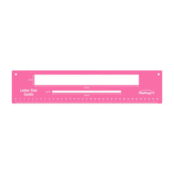 Royal Mail Letter Parcel Size Guide Postage Template - Pink