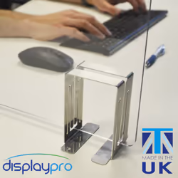 Protective Desk Screen Clear Acrylic Desktop Divider Office Partition - W 1200 x H 750mm