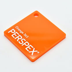 3mm Gloss Orange Acrylic Sheet 148 x 210 (A5)