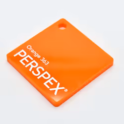5mm Gloss Orange Acrylic Sheet 148 x 210 (A5)
