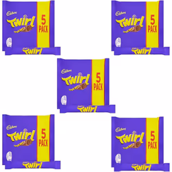 Cadbury Twirl Milk Chocolate Bar 5 Pack 107.5g ( pack of 20 )