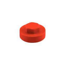 TIMCO Hex Head Cover Caps Poppy Red - 19mm