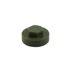 TIMCO Hex Head Cover Caps Olive Green - 19mm