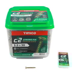 Timco C2 Strong-Fix Countersunk Multi-Purpose Screws - 3.5 x 30mm (1800 pack)