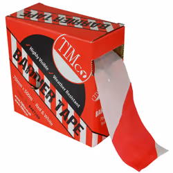 Timco Barrier Tape Red & White 500m x 70mm