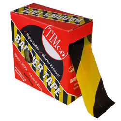 TIMco Barrier Tape Yellow & Black 500m x 70mm