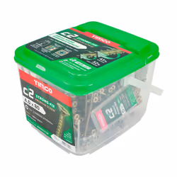 TIMCO C2 Strong-Fix Multi-Purpose Premium Countersunk Gold Woodscrews - 4.0 x 80
