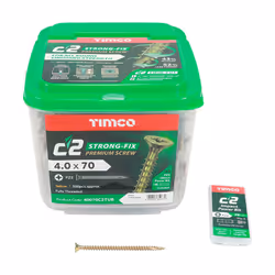 Timco C2 Strong-Fix Countersunk Multi-Purpose Screws - 4.0 x 70 (500 pack)