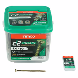 Timco C2 Strong-Fix Countersunk Multi-Purpose Screws - 5.0 x 90 (325 pack)
