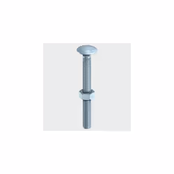 TIMco 1275CBP Carriage Bolt and Hex Nut BZP 12 x 75mm Bag of 2