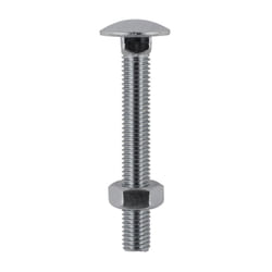 Timco Stainless Steel Dome Head Carriage Bolts & Hex Nuts (Silver) - M10 x 130mm (2 Pack Bag)