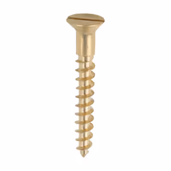 TIMCO Solid Brass Countersunk Woodscrews - 10 x 1 1/2