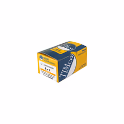 TIMCO Solid Brass Round Head Woodscrews - 4 x 1/2