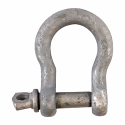 Taurus Bow Shackle 6mm Diameter Hot Dip Galvanised - Pre-Packed (5 Pack)