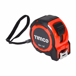Timco Tape Measure 5m/16ft x 25mm (1 Unit)