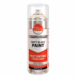 TIMco Finishing Paint - Matt - Black 380ml