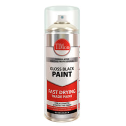 TIMco Finishing Paint - Gloss - Black 380ml