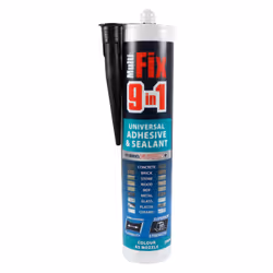 TIMco MultiFix 9 In 1 Universal Adhesive & Sealant Black 290ml