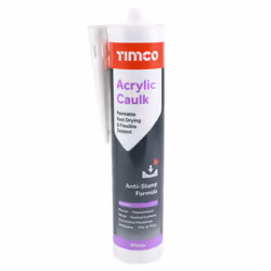 Timco Acrylic Caulk 300ml (1 Cartridge)