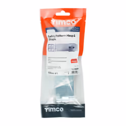 Timco Hasp & Staple Safety Pattern Silver - 6" (1 Pack Bag)