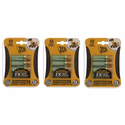 12 X Jcb AA 1200mAh Rechargeable Batteries Hr6 Charged And Ready To Use