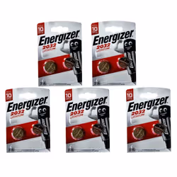 Energizer CR2032 3V Lithium Button Coin Cell Battery with Baby Secure Technology Pack of 10