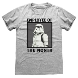 Star Wars 'Employee Of The Month' (Heather Grey) T-Shirt - Small