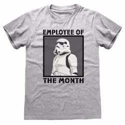 Star Wars 'Employee Of The Month' (Heather Grey) T-Shirt - XX-Large