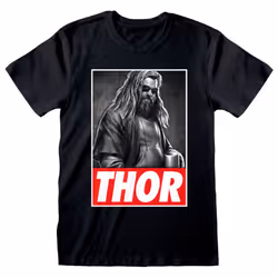 Marvel Avengers Endgame 'Thor Photo' (Black) T-Shirt - Medium