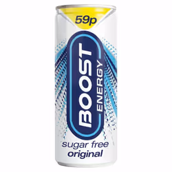 Boost Energy Drink 250ml Sugar Free Exotic Citrus - 6x250ml, Sugar Free