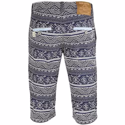 Mens Chino Shorts Summer Casual Cotton Pants - Blue, 30