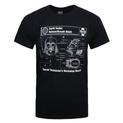 Star Wars Short Sleeved T-Shirt (Mens Black) - Small