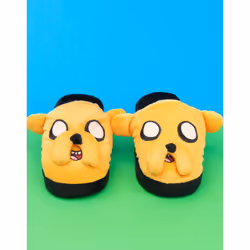 Adventure Time Mule Slippers (Unisex Kids Yellow) - 5-6 UK