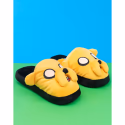 Adventure Time Mule Slippers (Unisex Kids Yellow) - 5-6 UK