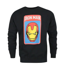 Marvel Sweatshirt (Mens Black) - Large