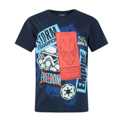 Star Wars Short Sleeved T-Shirt (Boys Blue) - 3-4 Years