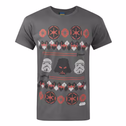 Star Wars Short Sleeved T-Shirt (Mens Grey) - X-Large
