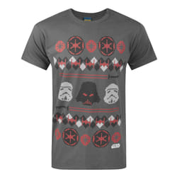 Star Wars Short Sleeved T-Shirt (Mens Grey) - Medium