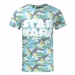 Star Wars Short Sleeved T-Shirt (Mens Green) - Large