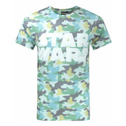 Star Wars Short Sleeved T-Shirt (Mens Green) - Small