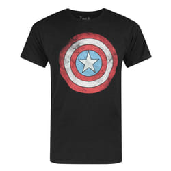 Marvel Short Sleeved T-Shirt (Mens Black)