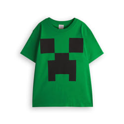 Minecraft Short Sleeved T-Shirt (Boys Green) - 5-6 Years
